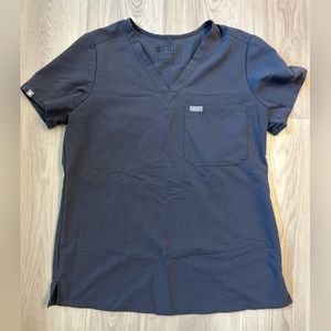 Figs Charcoal Grey Catarina Top Small